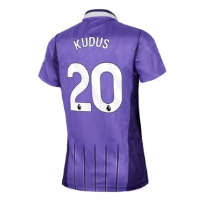 Tottenham Hotspur Mohammed Kudus #20 Jalkapallovaatteet Naisten Kolmaspaita 2026-27 Lyhythihainen
